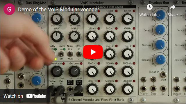 Youtube: Demo of the VoIS Modular vocoder
